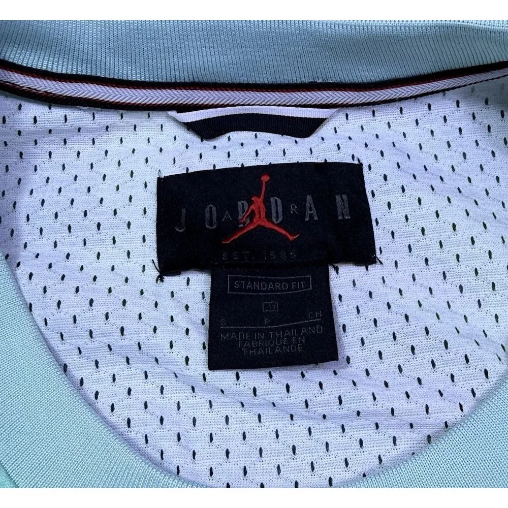 Jordan Basketball Jersey Mens S #23 Aqua Volt Green Jumpman Standard Fit